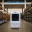 Sistema evaporativo industrial enfriando una nave logística de gran tamaño
