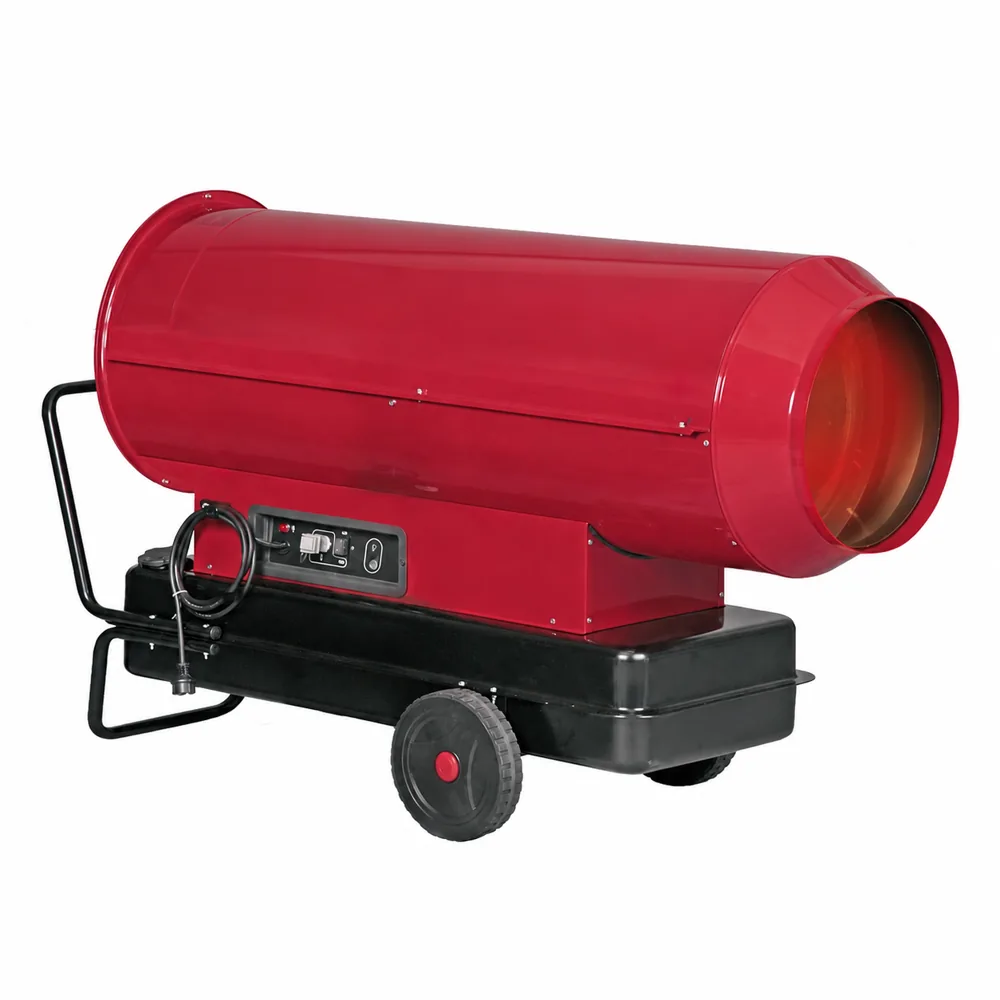 Generador JETZ GE 105. Carcasa tubular roja sobre depósito negro, panel de mandos con cable enrollado, asa posterior y ruedas.