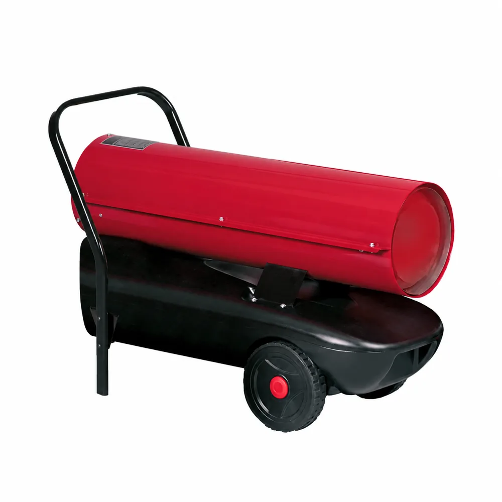 Generador JETZ GE 36. Carcasa tubular roja sobre depósito negro, asa posterior alta y ruedas con centros rojos.